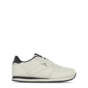 Slazenger Men's Classic Low Top Leather Sneakers Trainers White Chalk/Black