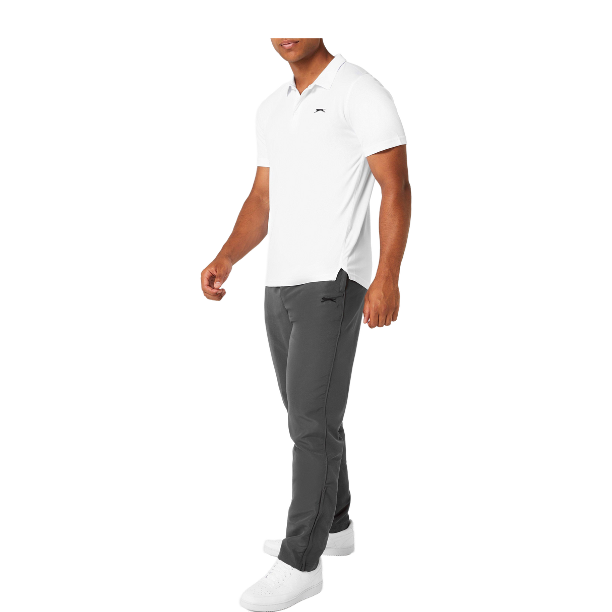 Slazenger Men's Open Hem Woven Sweat Pants - Grey Charcoal