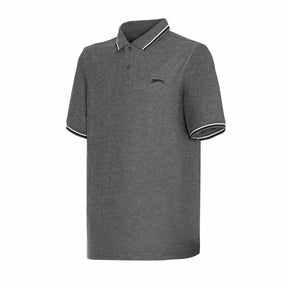 Slazenger Men's Tipped Polo Shirt in Grey
