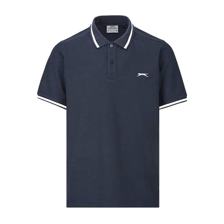Slazenger Men's Tipped Polo Shirt in Navy