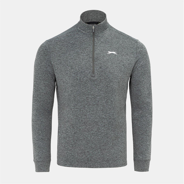 Slazenger Men's Zip Pullover in Grey
