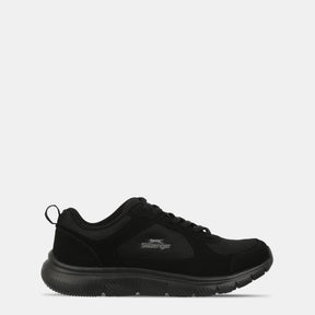 Slazenger Older Kids Unisex Force Mesh Runners Sneakers Black/Black
