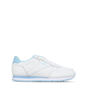 Slazenger Women's Classic Low Top Leather Sneakers Trainers White/Pow Blue