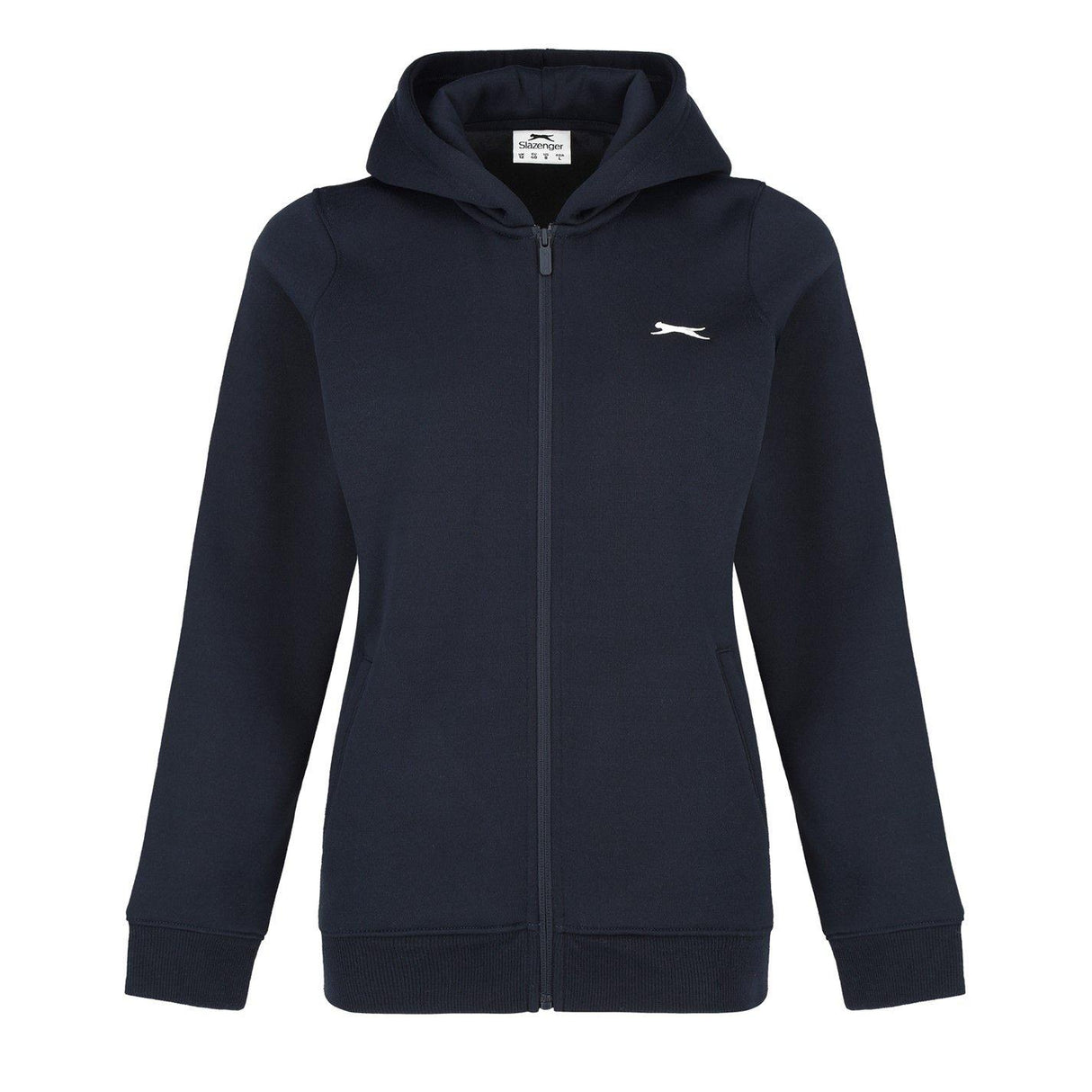 Slazenger Women's Fitted FZ Hoodie in Navy