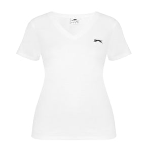 Slazenger Women's V-Neck T-Shirt in White