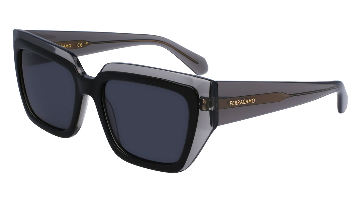 Salvatore Ferragamo SF2002S Womens Sunglasses - Transparent Grey/Black